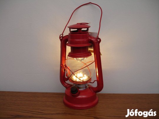 Viharlámpa formájú retró hatású energiatakarékos LED -es lámpa elemlám