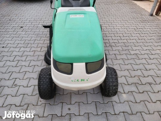 Viking: Briggs motoros - kétkéses - fűgyűjtős fűnyíró traktor