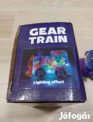 Világító, zenélő játék mozdony