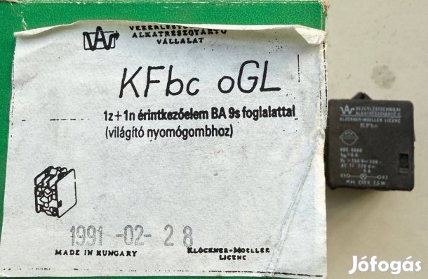Világító nyomógombhoz alaplapra szerelhető foglalat Kfbc-oGL