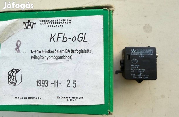 Világító nyomógombhoz foglalat KFb-oGL