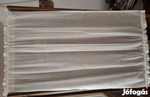 Világos drapp vékony függönyök (3 db)