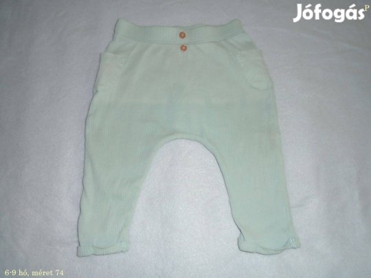 Világos színű hosszú nadrág 6-9 hó (méret 74)