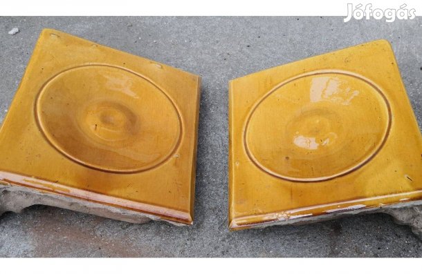 Világosbarna vagy méz színű Nagyméretű Cserépkályha jó állapotban elad