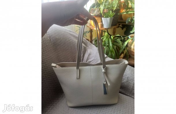 Világosbézs pakolós táska, válltáska, C&A