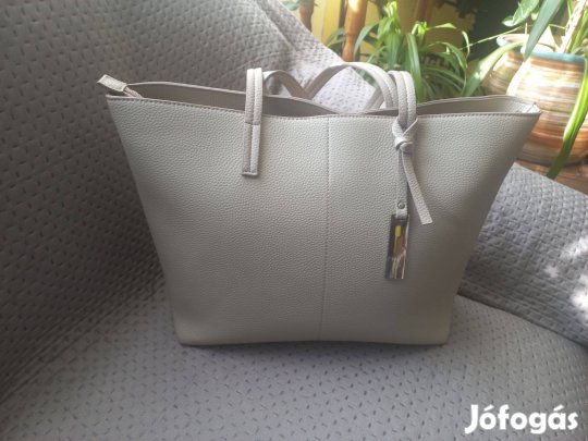 Világosbézs pakolós táska, válltáska, C&A