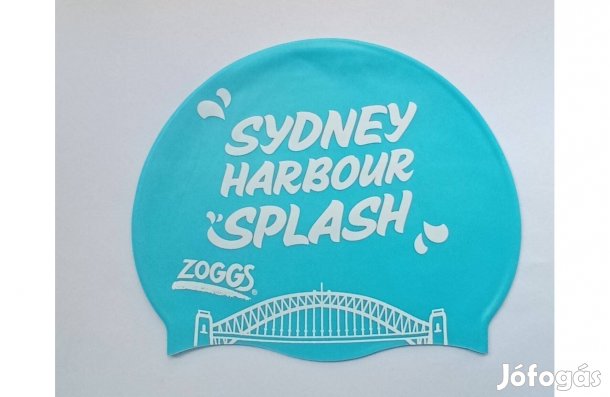 Világoskék Zoggs úszósapka Bondi Lifeguards "Splash Series" felirattal