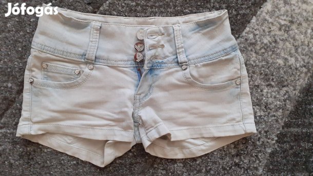 Világoskék farmer short xs