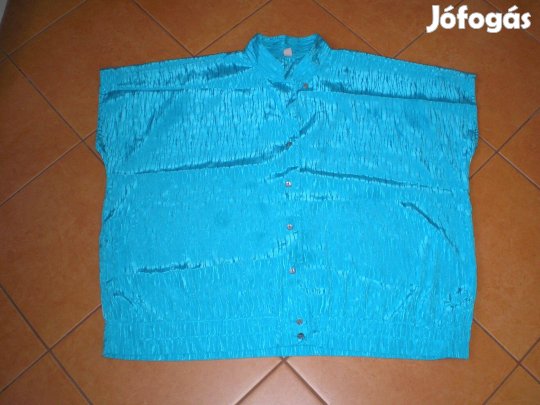 Világoskék női nyári blúz ing XXL-es XXL 2XL 3XL