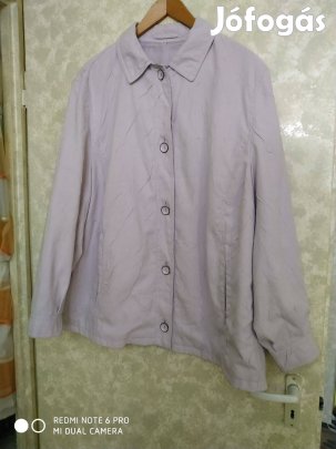 Világoslila átmeneti kabát nagyméretű 52-es