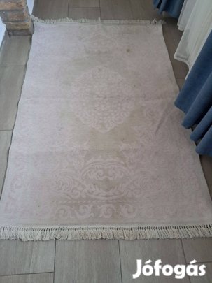 Világoslilafehér török mintás szőnyeg 111,5 × 188 cm olcsón eladó