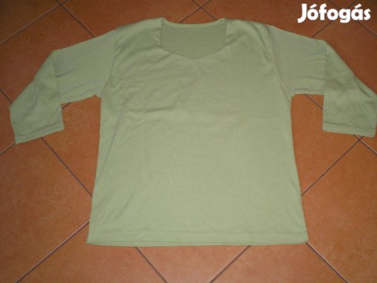 Világoszöld színű női hosszú ujjú póló XL-es XL