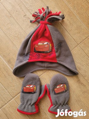 Villám Mcqueen Verdák kesztyű sapka szett