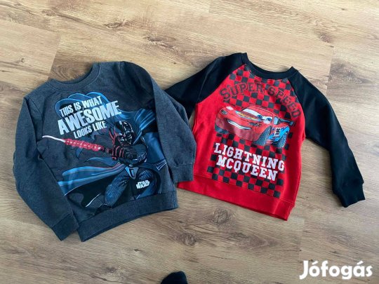 Villám Mcqueen és Star Wars pulóverek 6 évesre