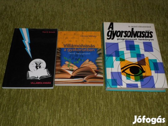 Villámolvasás + Villámolvasás a gyakorlatban + A gyorsolvasás