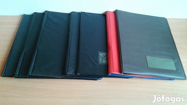 Villámzáras mappa, A4, PVC, álló, több szín. Új, vagy újszerű