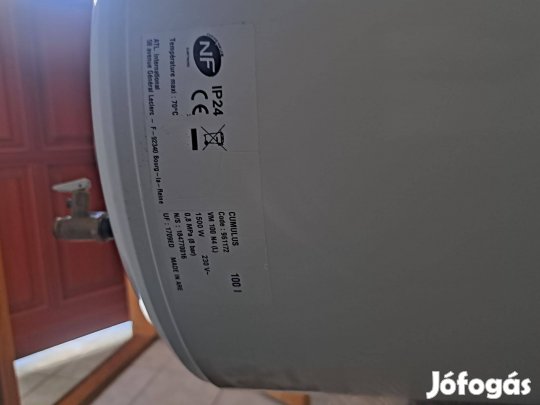 Villanybojler 100 literes, újszerű
