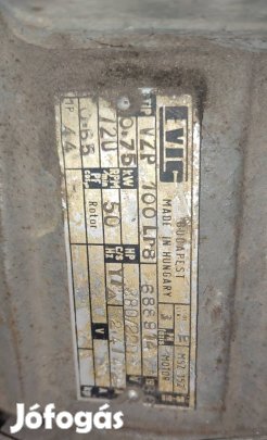 Villanymotor Evig 380/230V lassu fordulatu