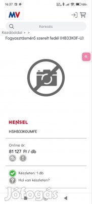 Villanyóra Hensel kapcsoló szekrény fedél HB33KO