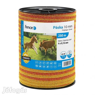 Villanypásztor Szalag 250m 65Kg 10,12 /m 10mm fencee 4 vezetőszál
