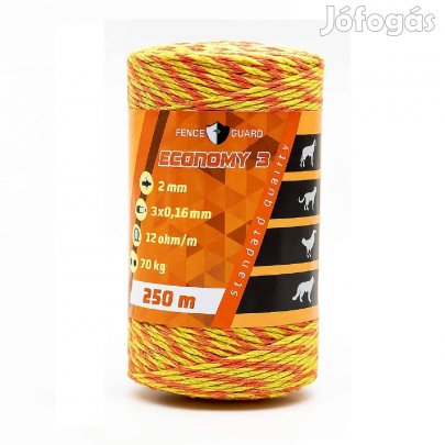 Villanypásztor Vezeték 250m 70Kg 12 /m 2mm Fence Guard Economy3