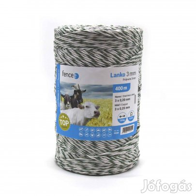Villanypásztor Vezeték 400m 110kg 0,1 /m 3mm Fencee, 6 vezetőszál