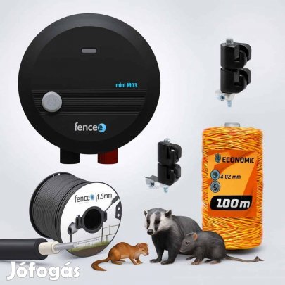 Villanypásztor szett kártevők, nyest, patkány ellen