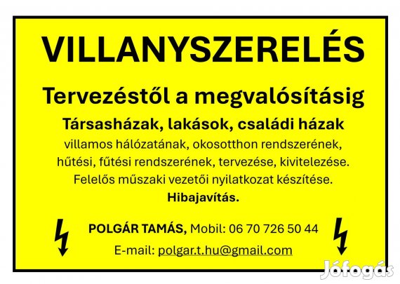 Villanyszerelés, Tervezéstől a megvalósításig