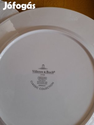Villeroy&Boch elegáns,stílusos lapostányérok hat+egy és szószos tálaló