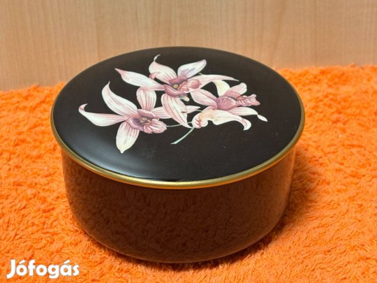 Villeroy&Boch porcelán ékszertartó doboz, Orchidea, virágos