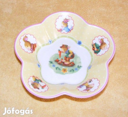 Villeroy & Boch nyuszis húsvéti porcelán kínáló tál
