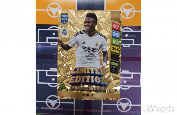 Vini Jr (Real Madrid) Panini Fifa 365 2025 Premium Gold Limited