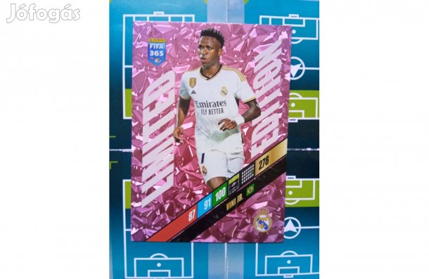 Vini Jr. (Real Madrid) Panini Fifa 365 2024 XXL Limited kártya