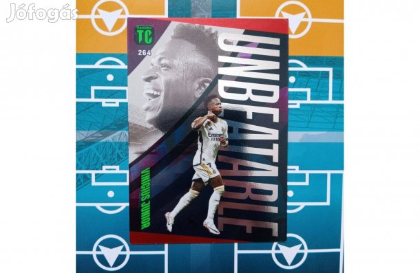Vinicius Junior Piros Unbeatable Panini Top Class 2024 kártya