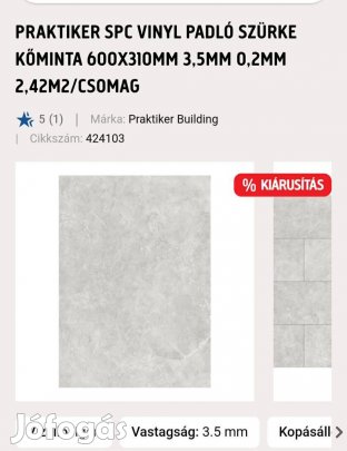 Vinil beltéri dizájn padlóburkolat