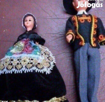 Vintage Francia baba 2 db Új