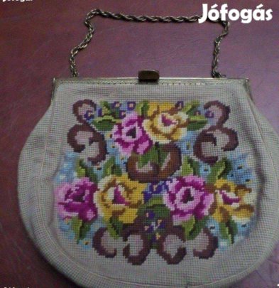 Vintage Francia női táska gyönyörű