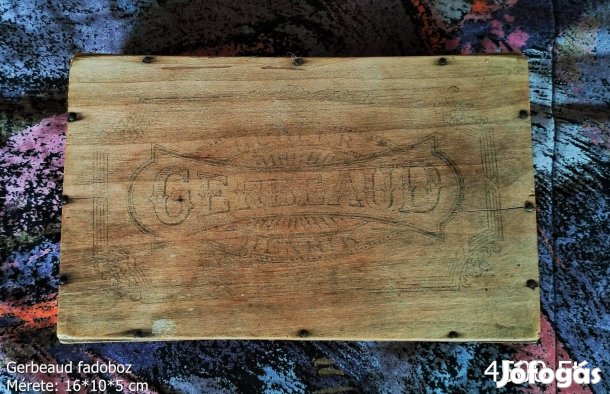 Vintage Gerbeaud fadoboz