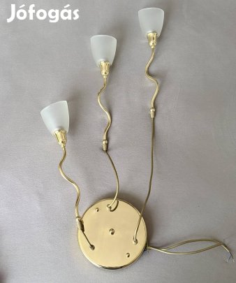 Vintage Kolarz aranyszínű csillár/függeszték az 1990-es évek elejéről