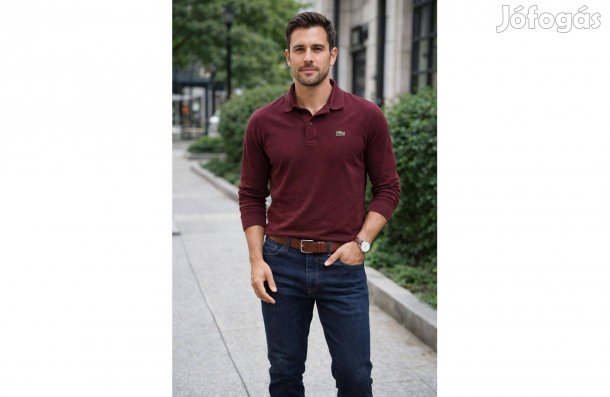 Vintage Lacoste férfi hosszú ujjú póló