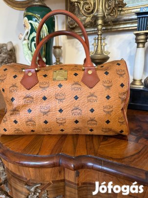 Vintage MCM Visetos Boston Medium bőrtáska