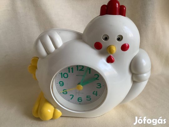 Vintage Rhythm japan kakas ébresztőóra, ébresztő óra NO 4RE 875