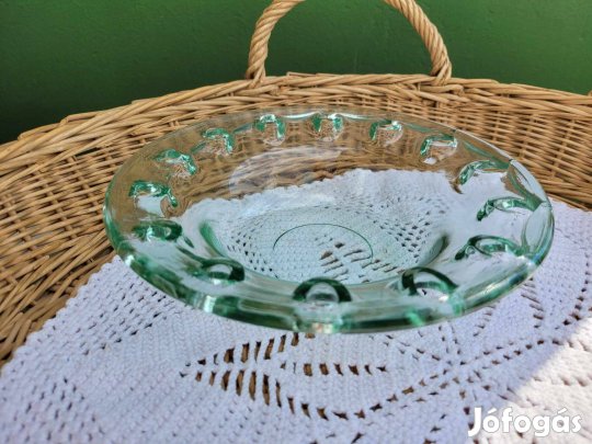 Vintage San Miguel Flora üvegtál 20 cm