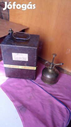 Vintage Spirituszos, máshoz is vörös réz minőségi kanna tároló egyebek