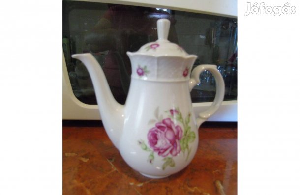 Vintage Thun porcelán rózsás teáskanna