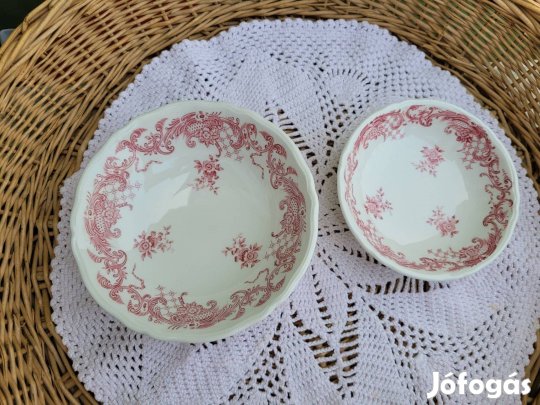 Vintage Villeroy & Boch Valeria fajansz tálka pár