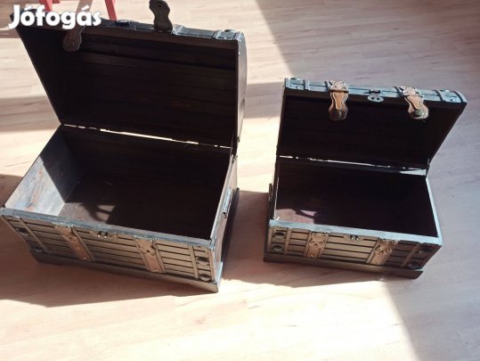 Vintage, antik fa kincses láda