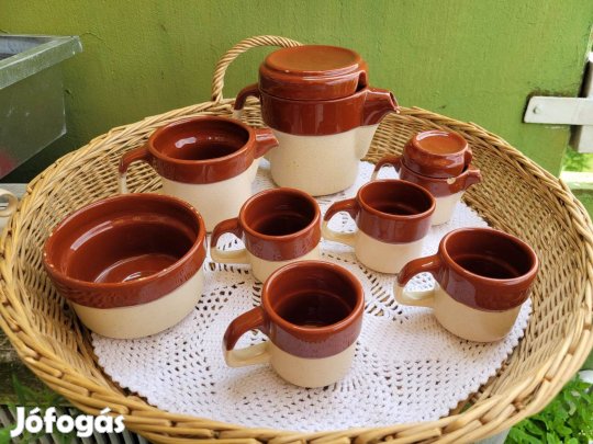 Vintage, kerámia kávés készlet