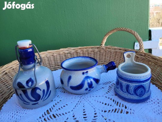 Vintage, kőporcelán csatos butykos