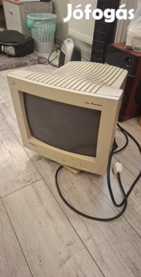 Vintage analóg, színes CRT monitoro